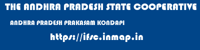 THE ANDHRA PRADESH STATE COOPERATIVE BANK LIMITED  ANDHRA PRADESH PRAKASAM KONDAPI   ifsc code